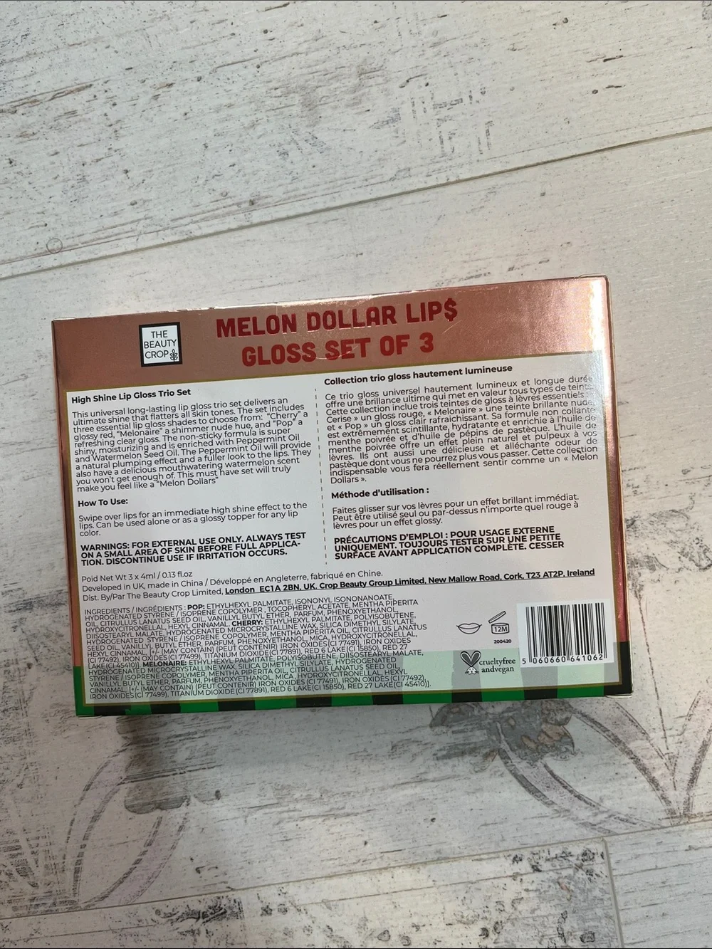 The Beauty Crop Melon Dollar Lips Gloss Set of 3